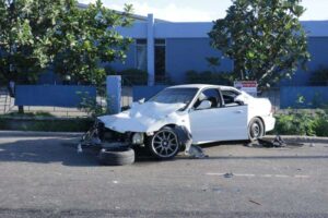 PHOTOS: Driver hospitalised after early morning crash - Jamaica Observer