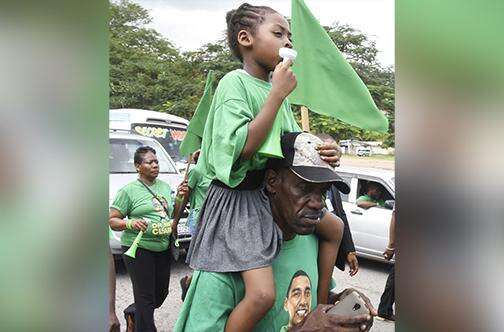 PHOTO: Young JLP supporter? - Jamaica Observer