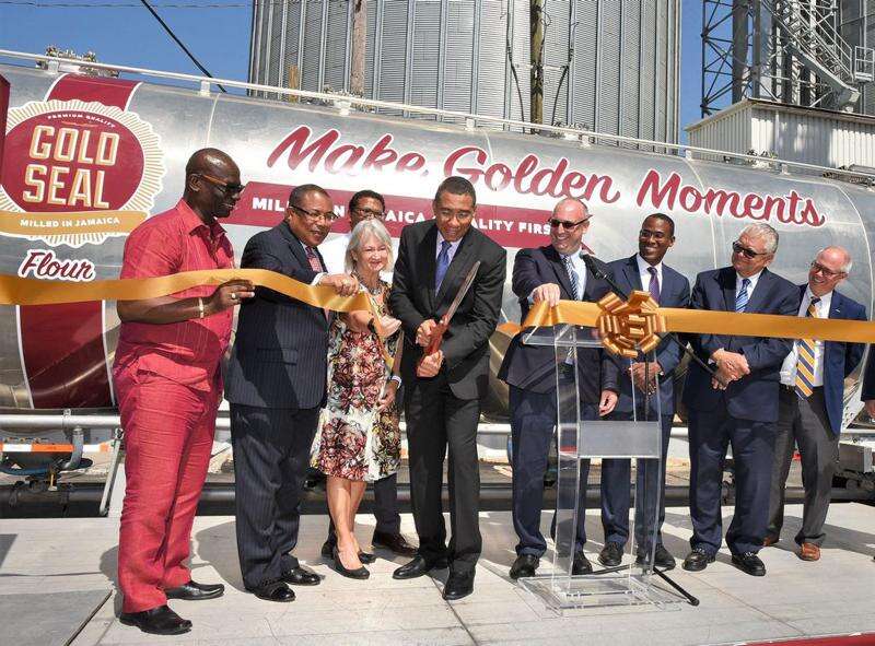 PM opens multimillion dollar flour mill Jamaica Observer