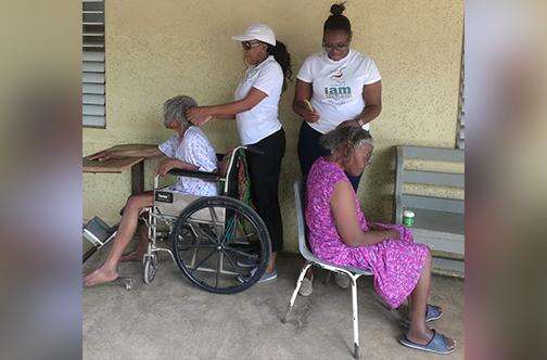 PHOTO: Caring for the elderly - Jamaica Observer