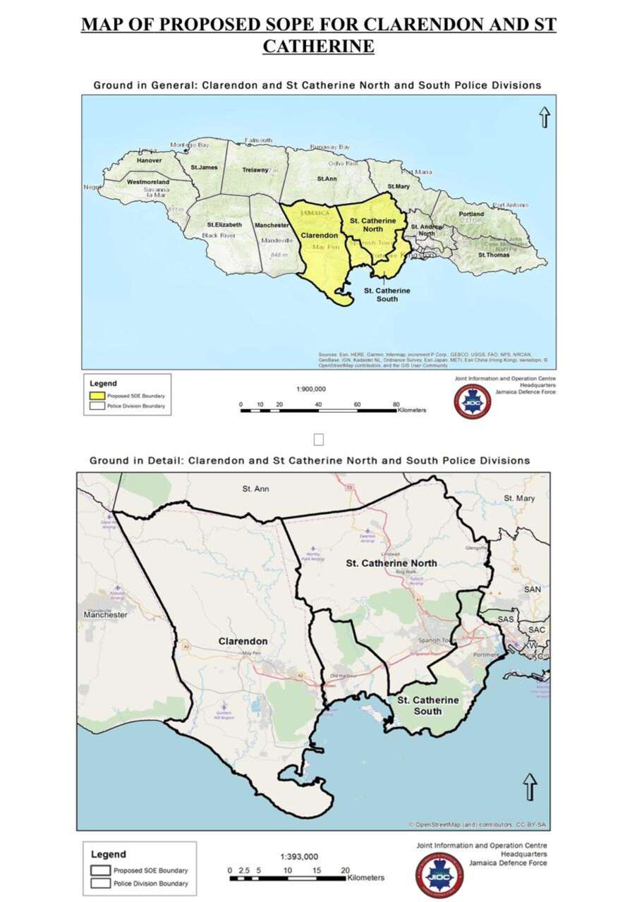 SOEs declared in 5 parishes, St Andrew South - Jamaica Observer
