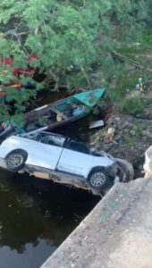 Passengers narrowly escape death after a vehicle plunges into river in ...