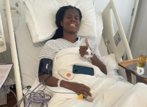 Bunny Shaw recovering from surgery on broken foot
