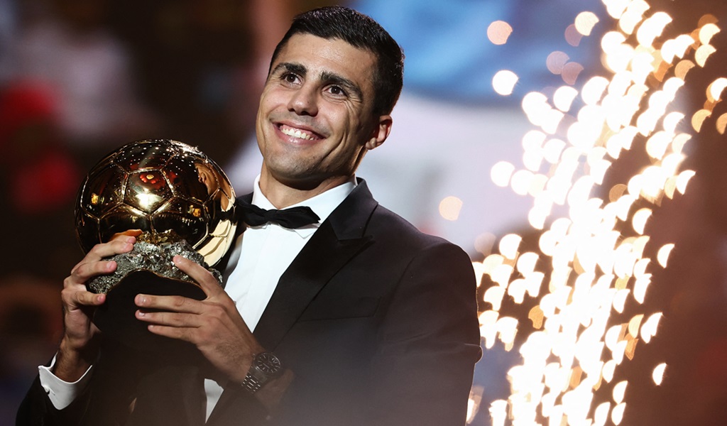 Rodri wins men’s Ballon d’Or as Real Madrid boycott