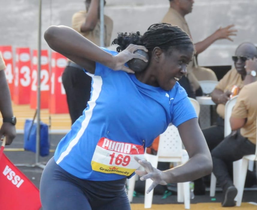 Clarendon College’s Jamelia Young will try to defend her girls Class 2 shot put title despite only throwing 12.75m in Tuesday’s preliminaries of the ISSA/GraceKennedy Boys and Girls Athletic Championships at the National Stadium.