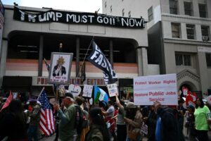 US protesters mark May Day with hundreds of anti-Trump rallies ...