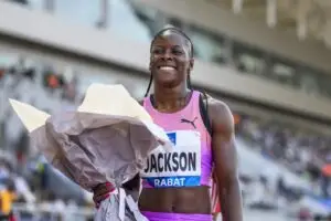 Shericka Jackson wins 100m in Rabat