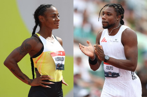 Richardson, Lyles ease through 100m heats at US trials