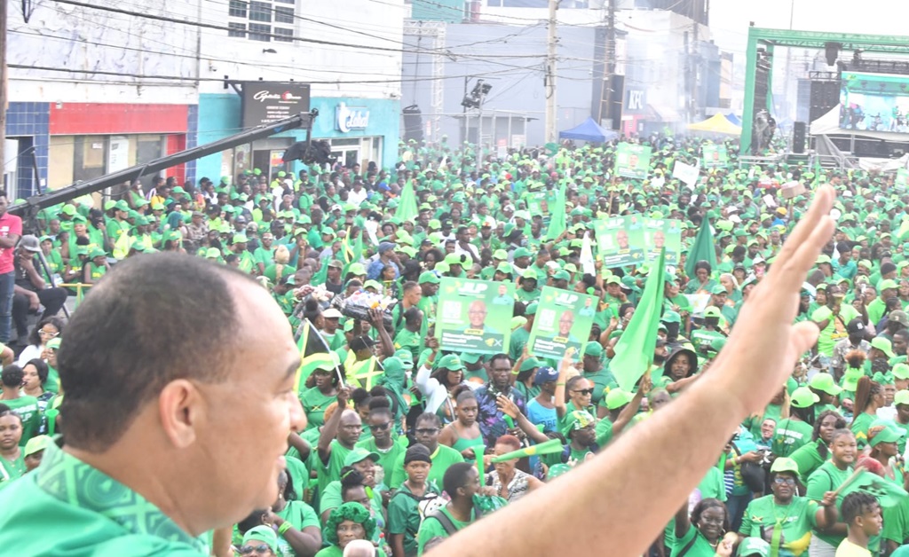 In pictures: Big turnout for JLP rally as PM announces election date ...