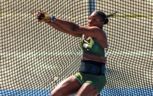 Nayoka Clunis improves hammer throw national record