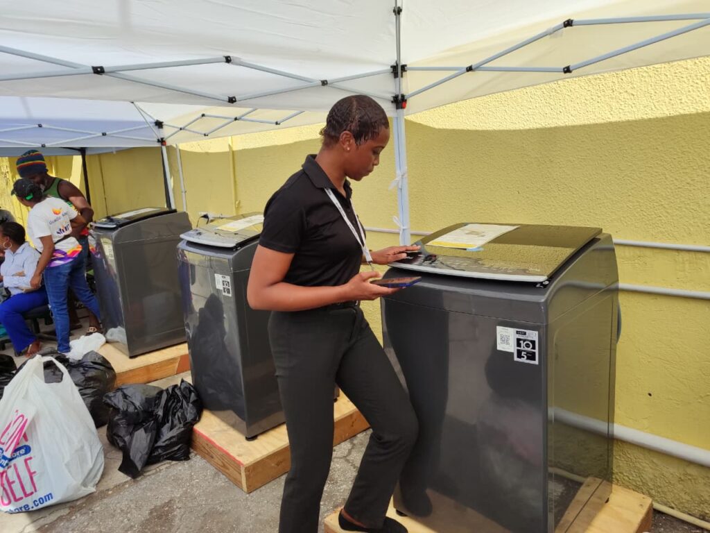 St James residents express gratitude as Courts and Whirlpool offer laundry day