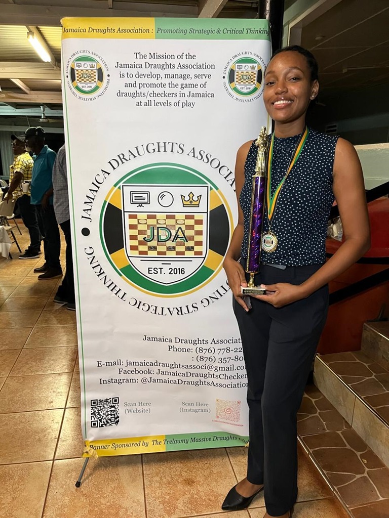 Jamaica Draughts Association crowns first female national champion, Dr Mishka Chung