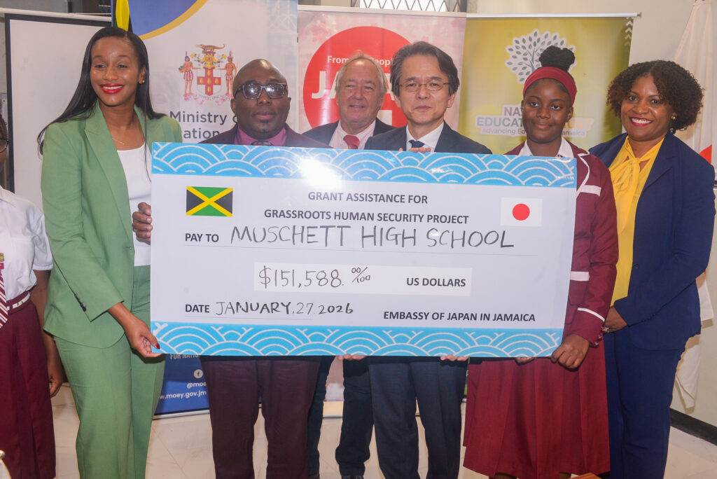 Japan donates two school buses to Muschett High