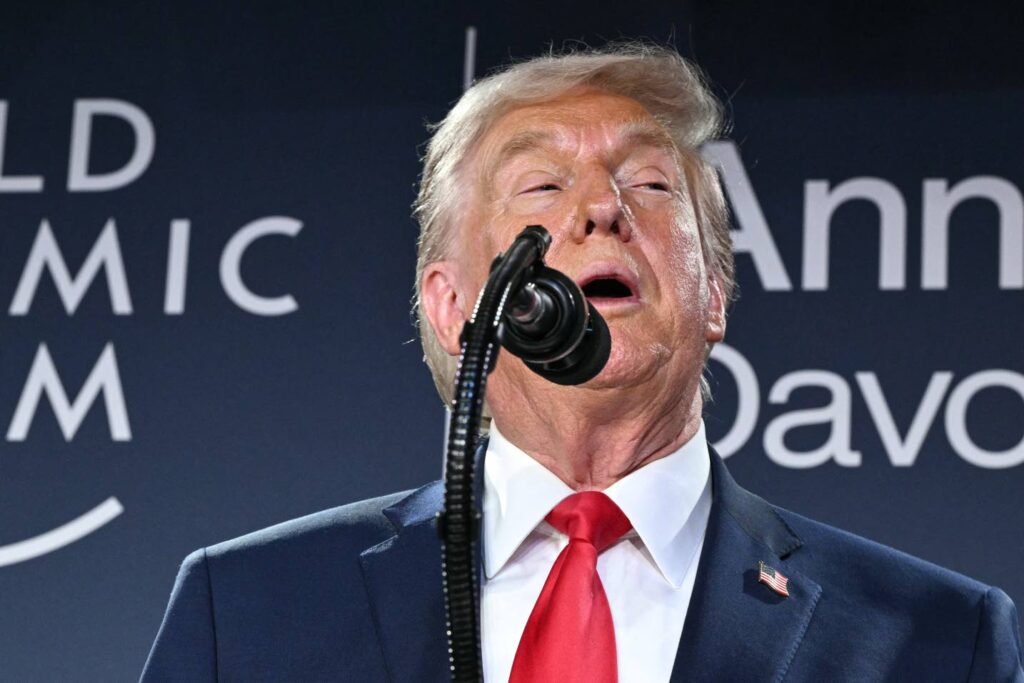 Laughs and gasps as Trump lectures Davos elite