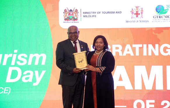 Bartlett receives Global Tourism Resilience Lifetime Achievement Award in Nairobi