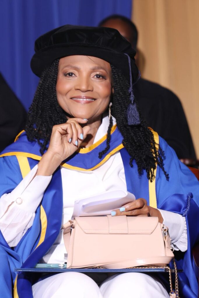 Gospel artiste Carlene Davis conferred with UTech honorary degree