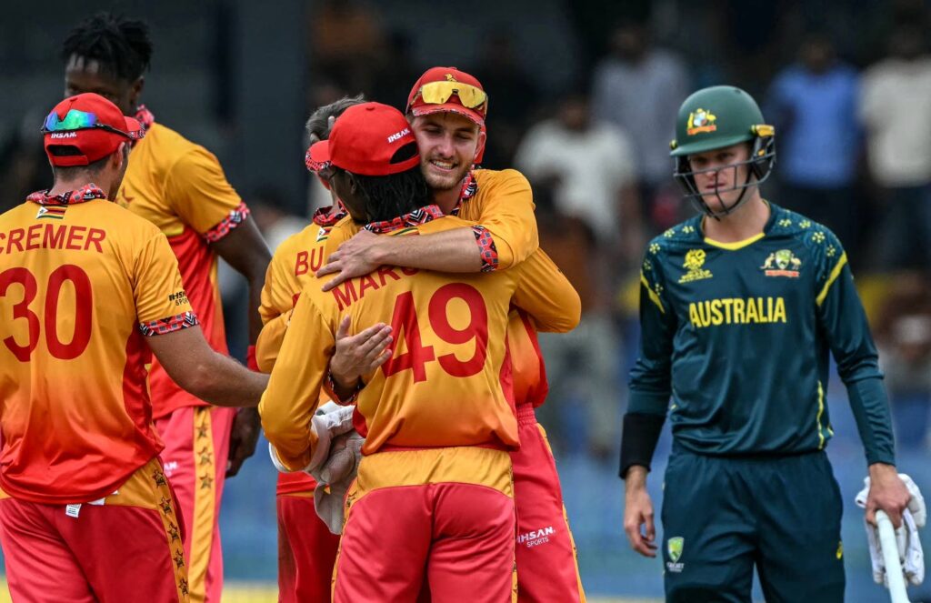 Zimbabwe in 7th heaven after shock T20 World Cup win over Australia