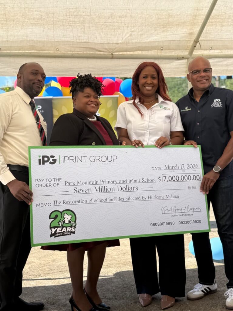 iPrint donates $7m to support Melissa recovery at Park Mountain Primary