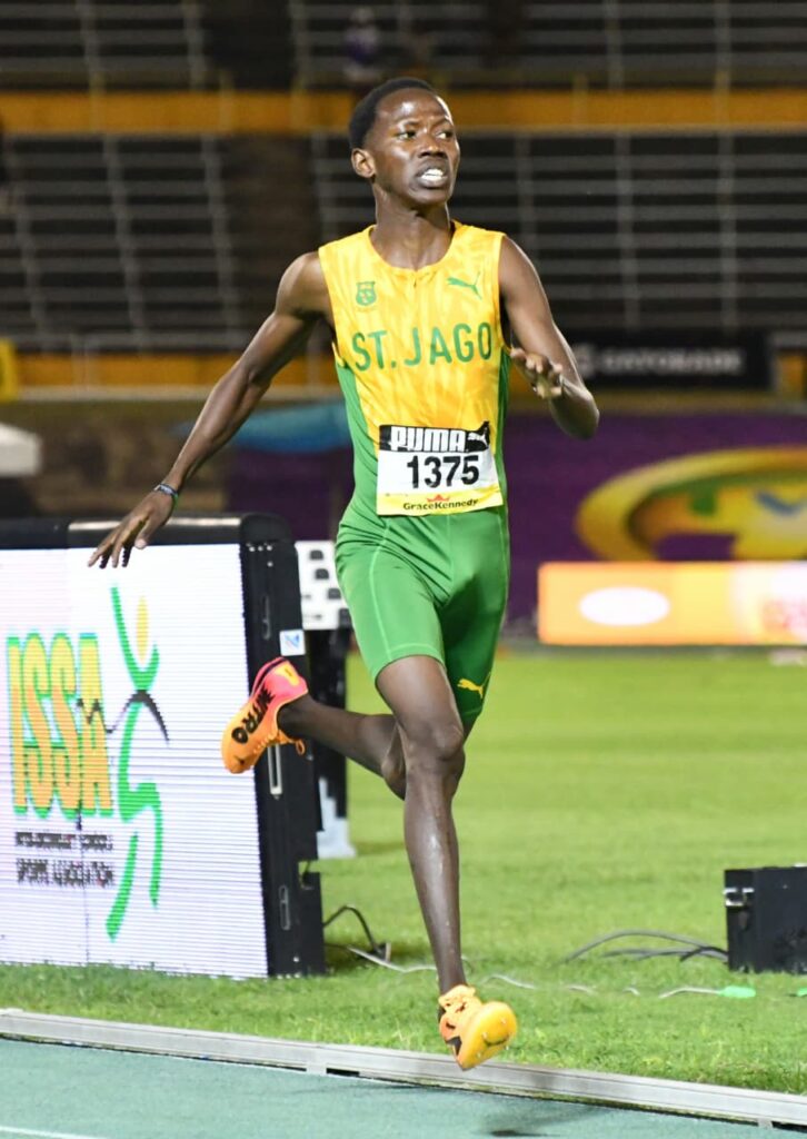 After learning his lesson from his disastrous first 1500m race last year, St Jago High’s Ryan Achau won the Boys Class 1 final on Wednesday’s second day of the ISSA/GraceKennedy Boys and Girls Athletics Championships.