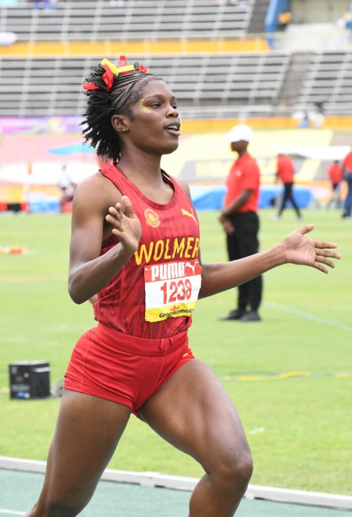 Wolmer’s Girls’ Tiana Marshall, who had broken the meet record in the semis on Friday, duly obliged by winning the gold medal in the Class 1 girls 100m hurdles of the ISSA/GraceKennedy Boys and Girls Athletics Championships, running 13.33 seconds.