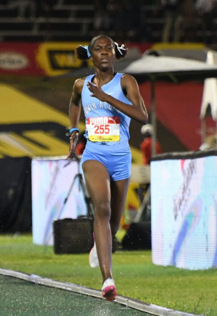 Edwin Allen High’s Sushana Johnson won her second gold medal of the ISSA/GraceKennedy Boys and Girls Athletics Championships after she successfully defended her 3000m Open title, running 10:38.18 minutes on Saturday’s final day of competition.