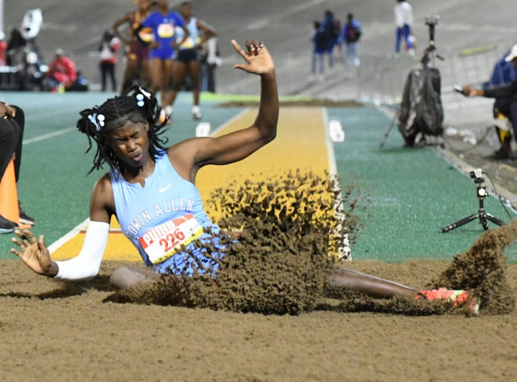 Edwin Allen High’s Akaylea Brown won her second gold and third overall medal of the ISSA/GraceKennedy Boys and Girls Athletics Championships after she won the Class 1 girls long jump with 5.73m (0.0m/s) on Saturday.