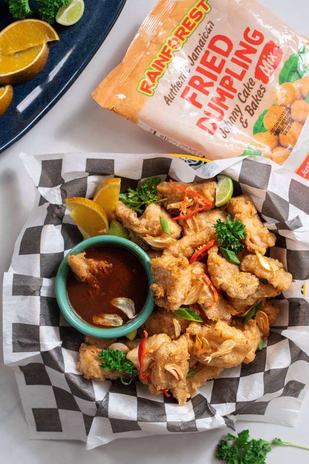 Rainforest Salt & Pepper Tempura Caribbean Snapper with Crispy Garlic