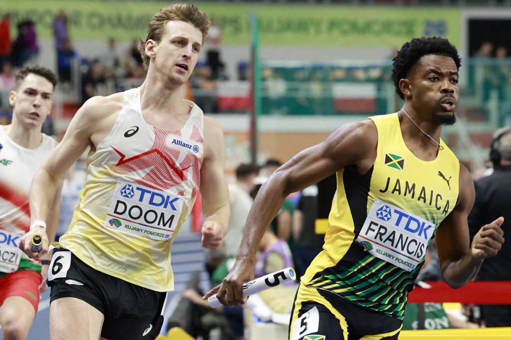 Jamaica’s 4x400m men advance to final at world indoors