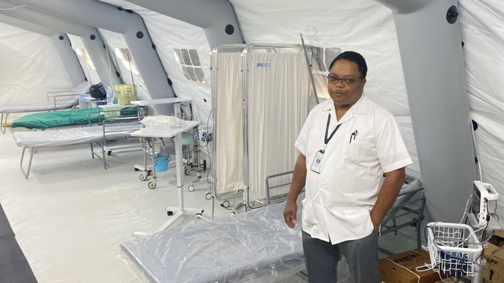 Field hospital helping to address patient surge at Mandeville Regional