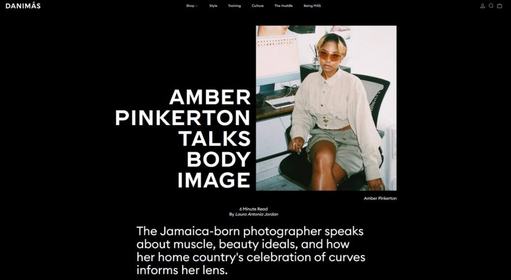 Amber Pinkerton on body image