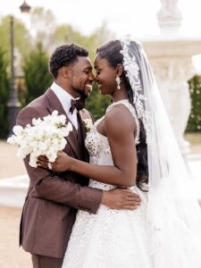 Junelle Bromfield and Noah Lyles tie the knot