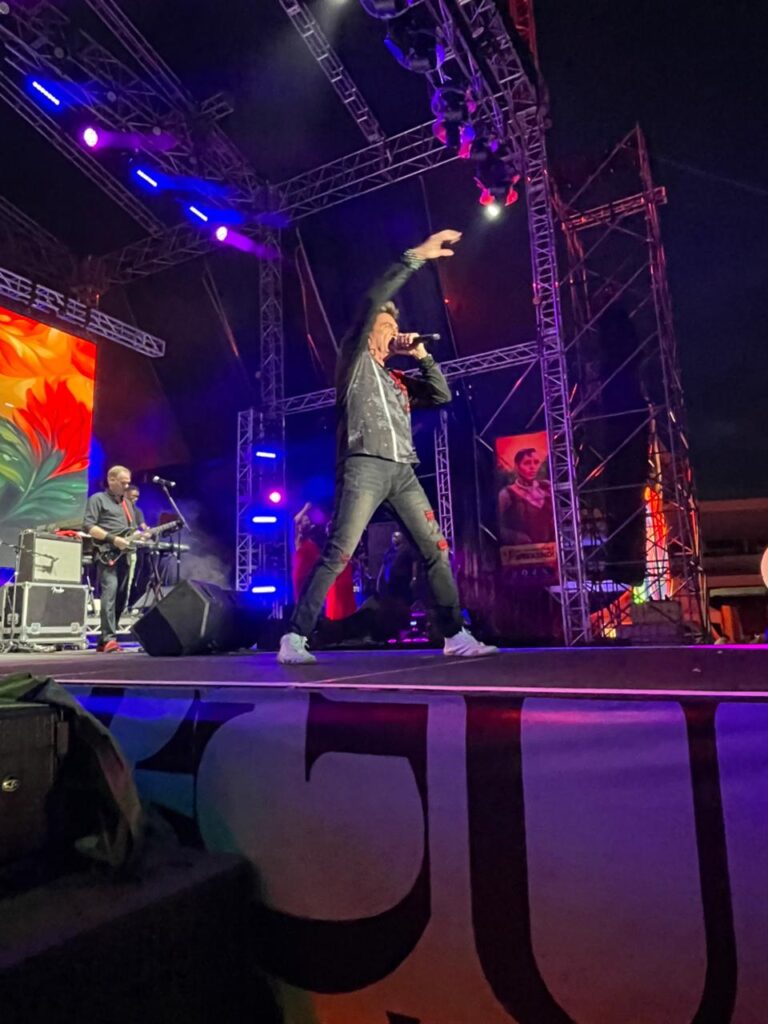 Patrons at Reggae in the Gardens, the third and final night of Barbados Reggae Weekend, are enjoying a groovy start to the event thanks to openers Spice and Company.