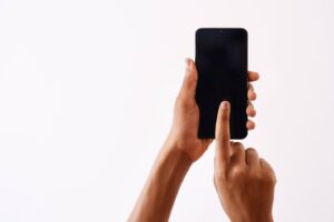 A woman accused of stealing a cell phone from a ma