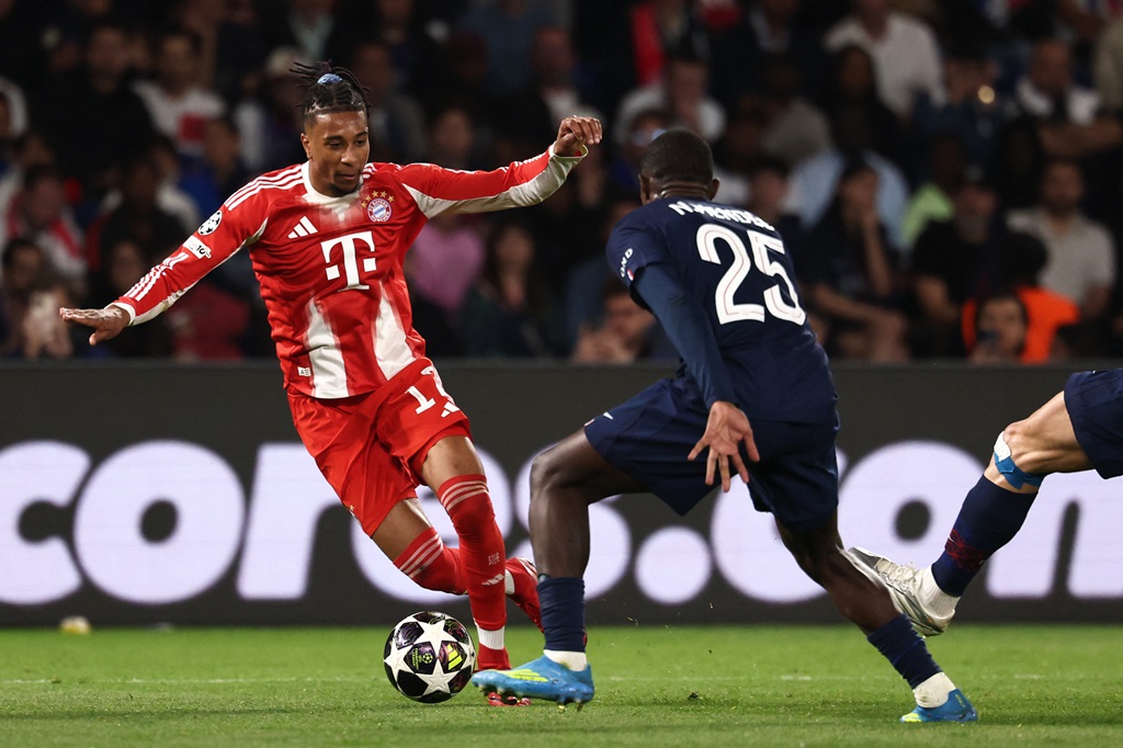 Khvicha Kvaratskhelia and Ousmane Dembele scored twice each as Paris Saint-Germain beat Bayern Munich 5-4 in an epic first leg of their Champions League semi-final on Tuesday.