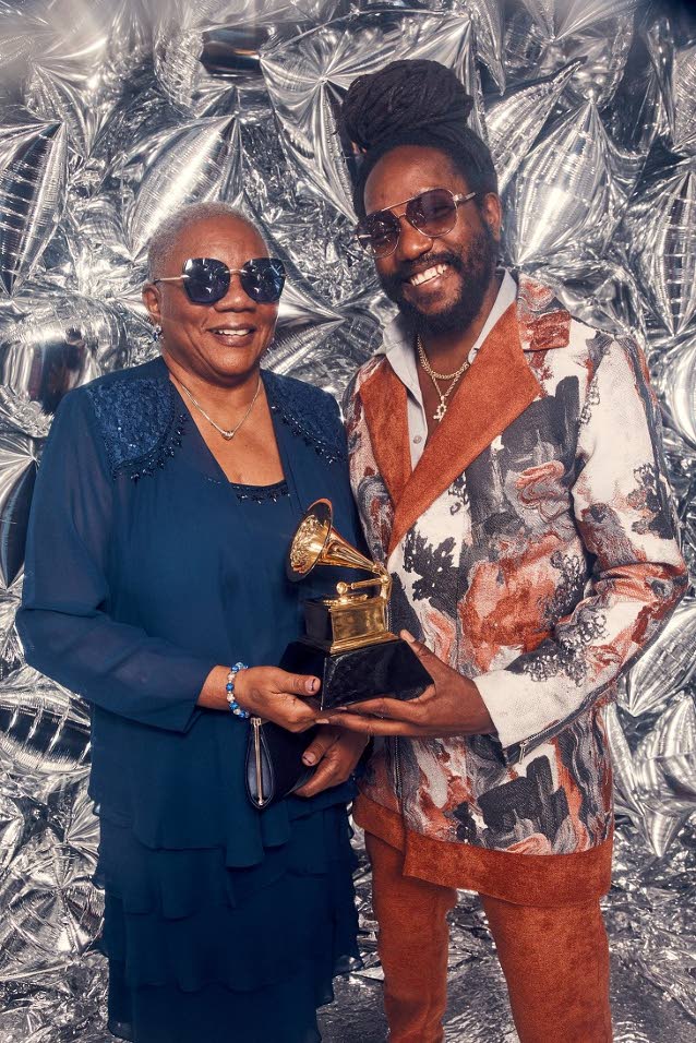 Mom and his music