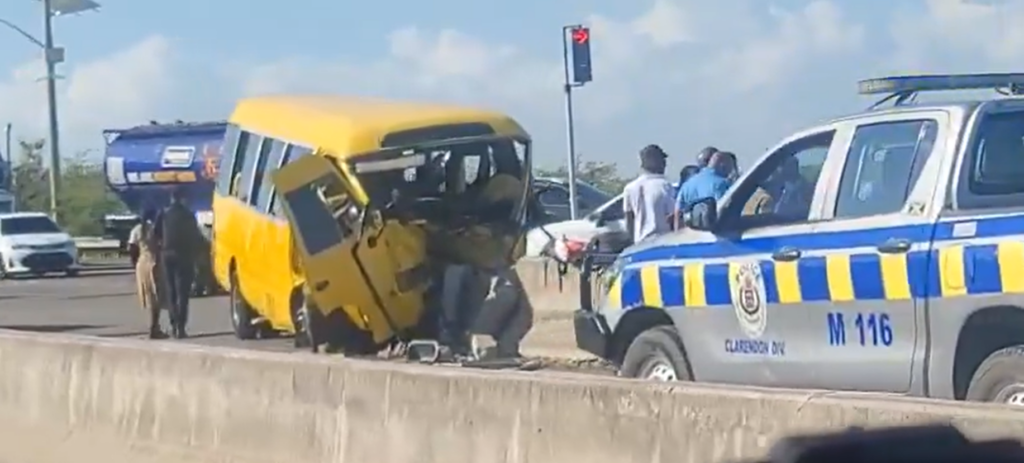 41 injured in toll road crash, police say