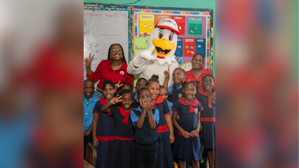 CB Chicken brings joy to Allman Town Primary on Read Across Jamaica Day