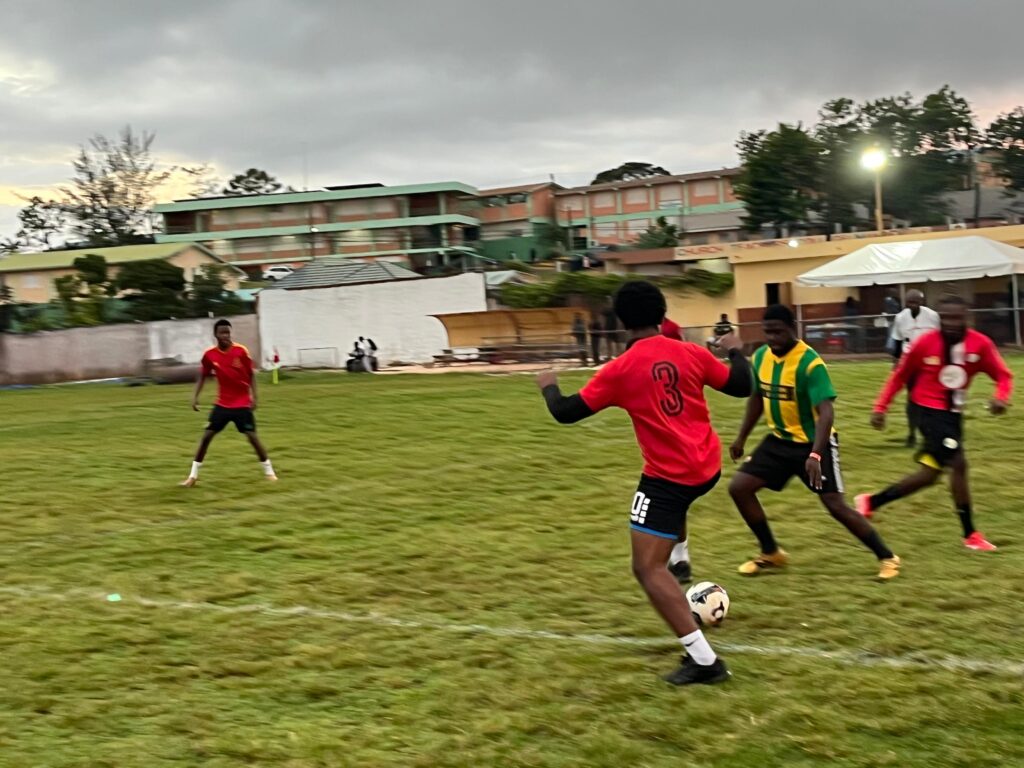 In recent weeks the grounds of Manchester High have been transformed with its inaugural night football competition dubbed 'Under Di Light'.
