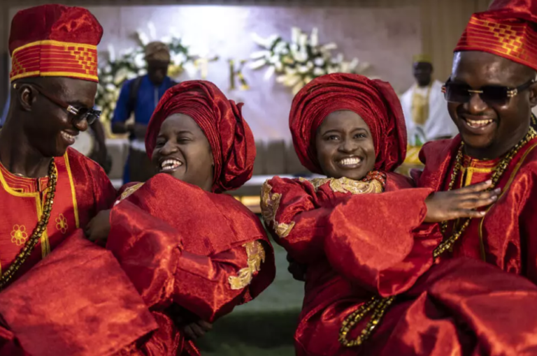 Nigerian twins Taiwo and Kehinde marry identical pair with same names ...