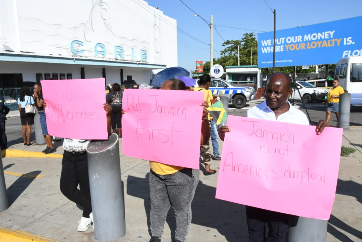 Jamaicans protest Cross Roads over US TCN deal and calls for Wheatley’s resignation