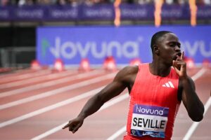 Seville breaks meet record to win men’s 100m in Poland Diamond League