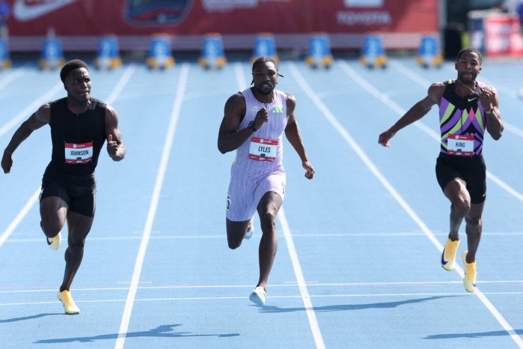 Lyles, Richardson ease into 100m semis at US athletics championships