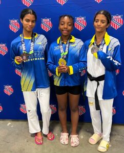 ‘Girl power’: Three Jamaicans sweep the podium at AAU Taekwondo Champs