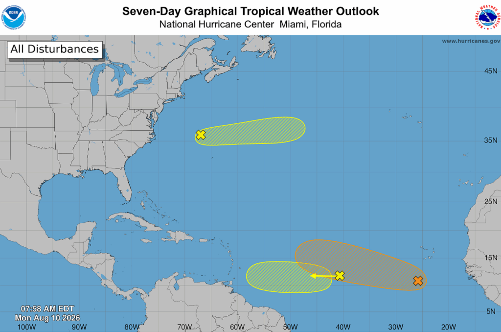Tropical depression could form in Atlantic by the end of the week