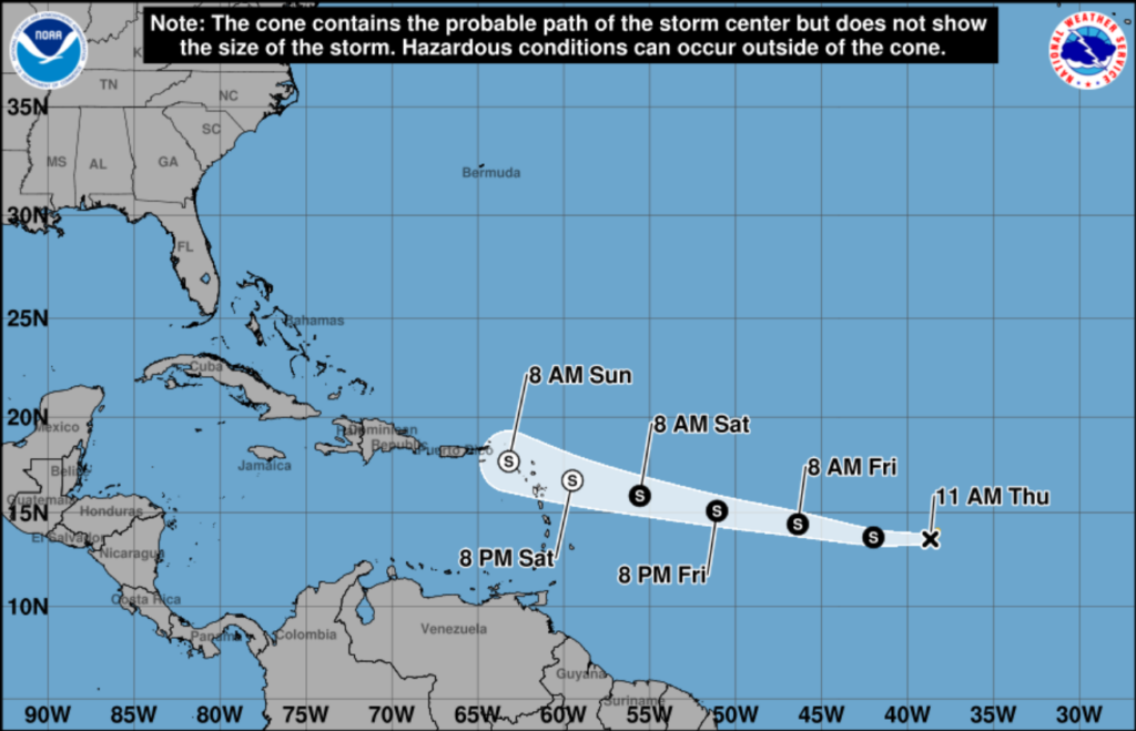 Tropical Storm Dolly forms in Atlantic, could bring heavy rain to Caribbean