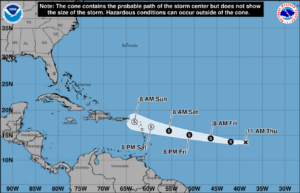 Tropical Storm Dolly forms in Atlantic, could bring heavy rain to Caribbean