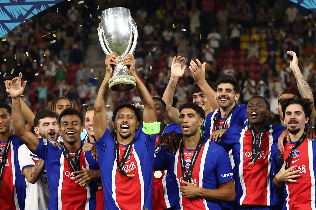 PSG down Aston Villa to retain UEFA Super Cup