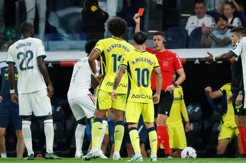 Real Madrid’s Vinicius banned for Clasico after red card