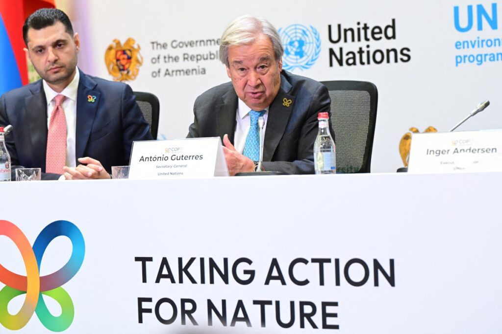 UN chief urges nations to end ‘war on nature’
