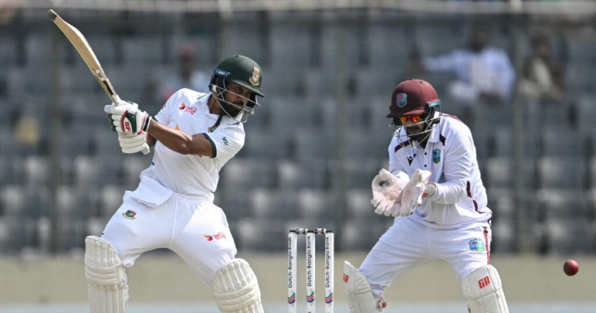 Shadman guides Bangladesh to 213-3 in West Indies Test